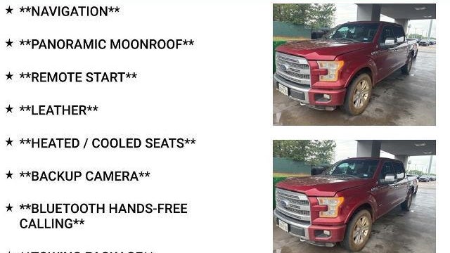 2015 Ford F-150 Platinum