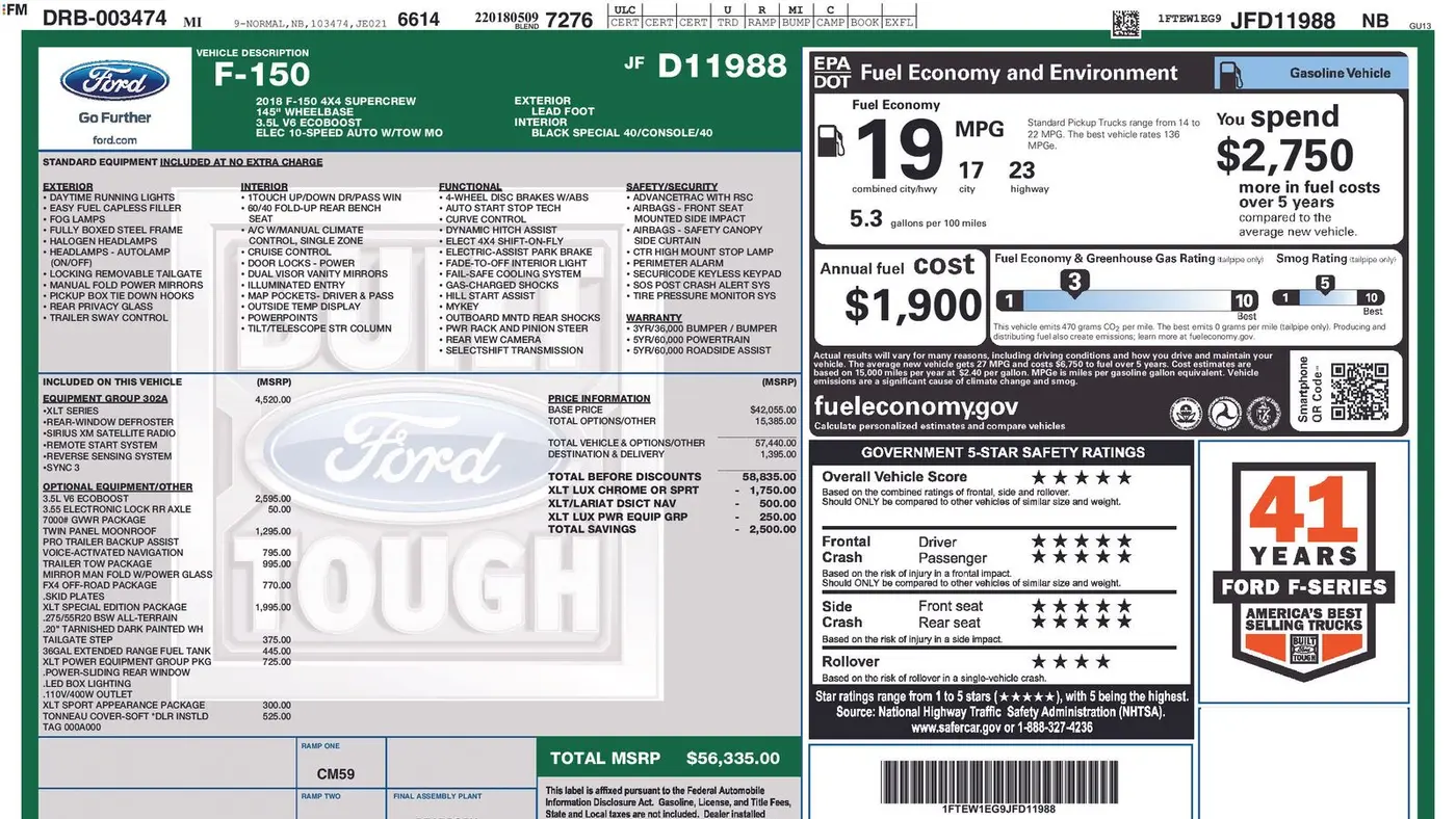 2018 Ford F-150 Lariat