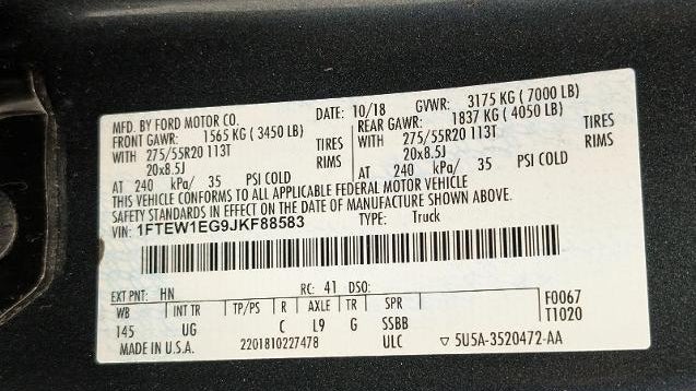 2018 Ford F-150 King Ranch