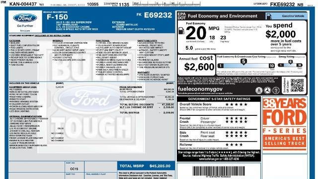 2015 Ford F-150 Lariat