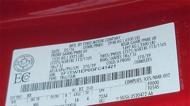 2016 Ford F-150 XLT