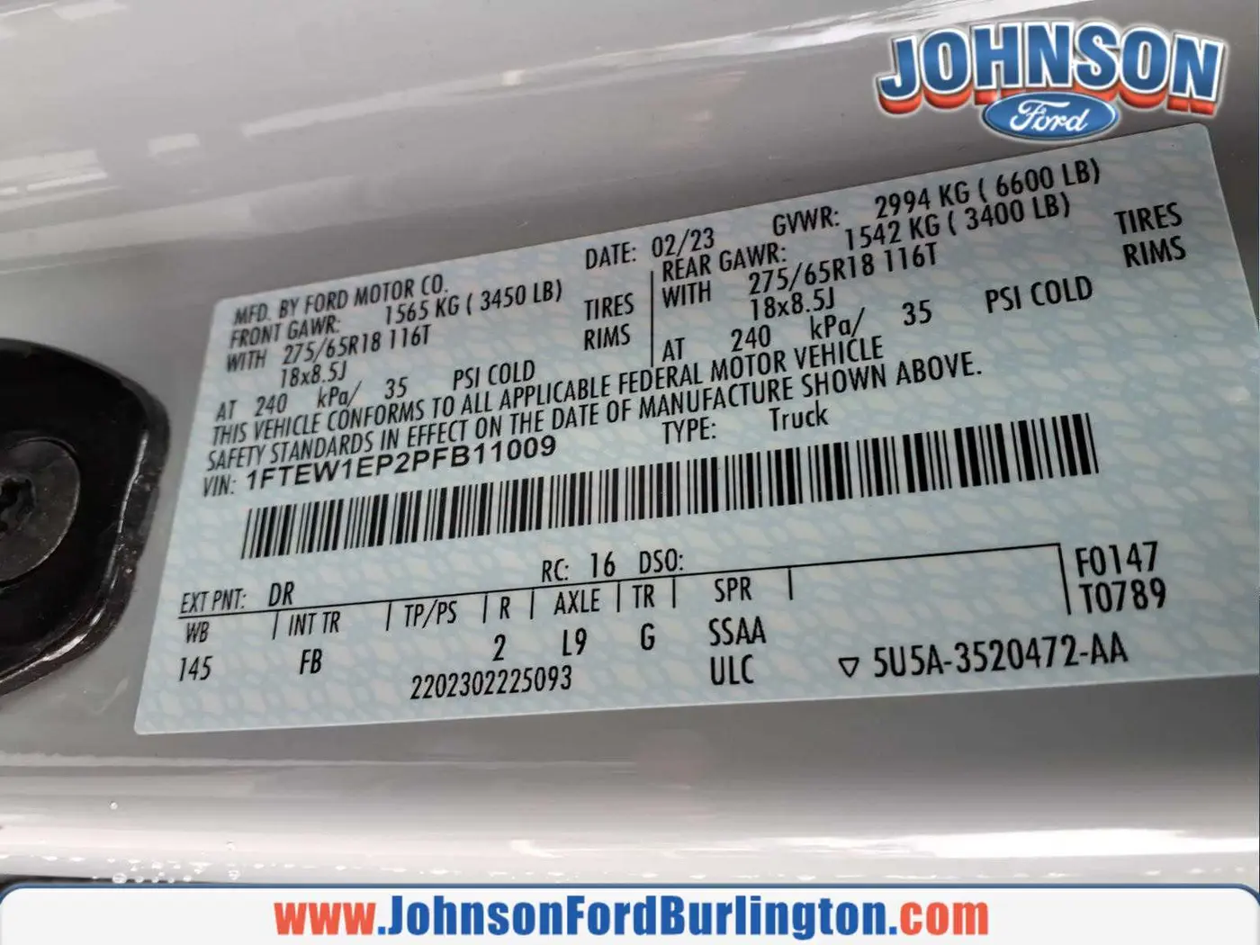 2023 Ford F-150 - $37,500