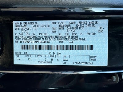 2023 Ford F-150 4X4 XLT 4DR Supercrew 5.5 FT. SB