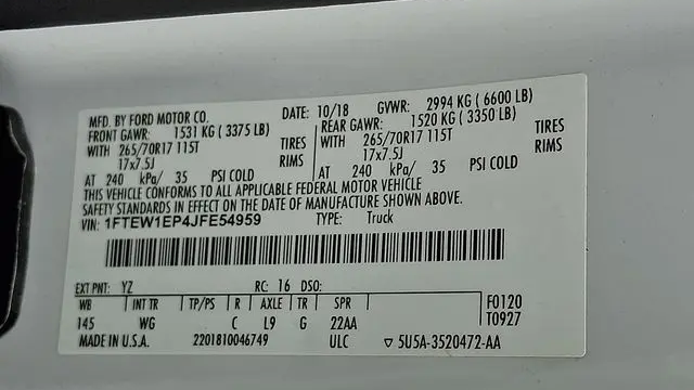 2018 Ford F-150 XLT