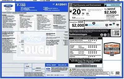 2020 Ford F-150 4X4 XLT 4DR Supercrew 5.5 FT. SB