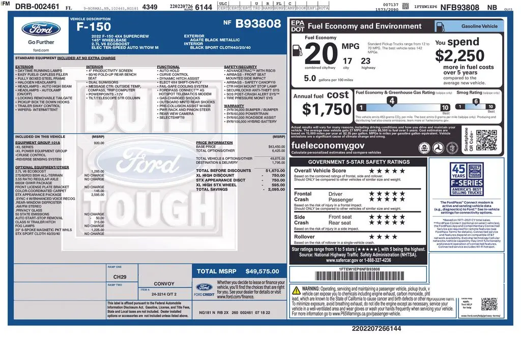 2022 Ford F-150 XL — photo 1 of 7