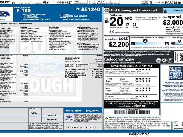 2023 Ford F-150 - $33,485