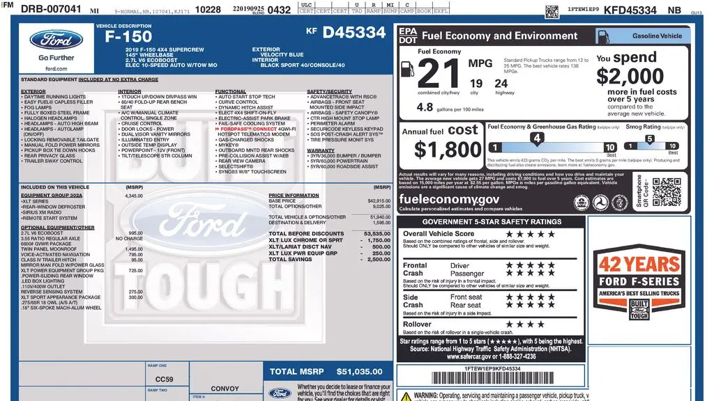 2019 Ford F-150 XL