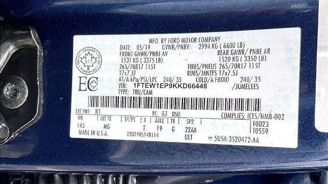 2019 Ford F-150 XL