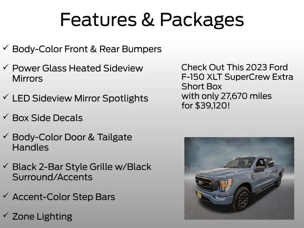 2023 Ford F-150 - $39,120