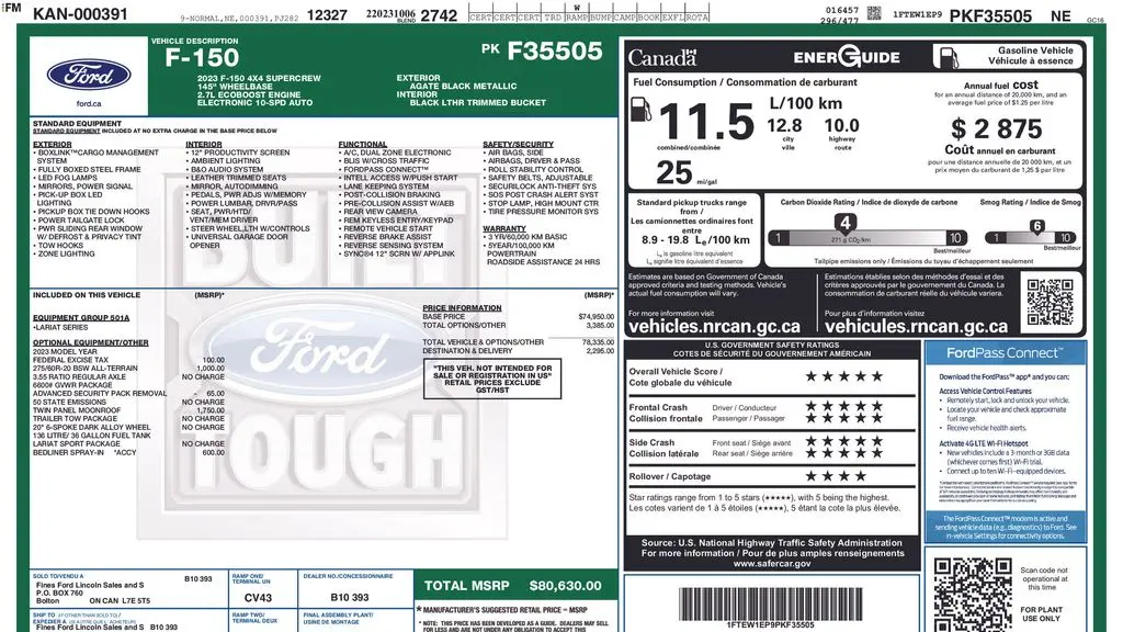 2023 Ford F-150 Lariat