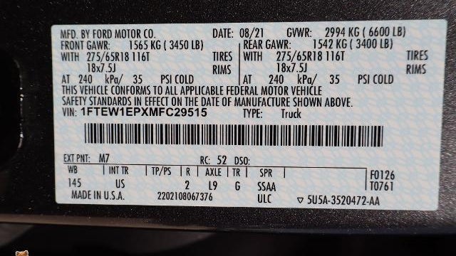2021 Ford F-150 Lariat
