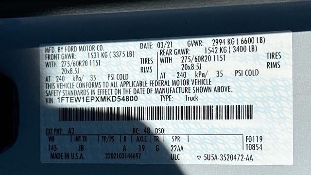 2021 Ford F-150 Lariat