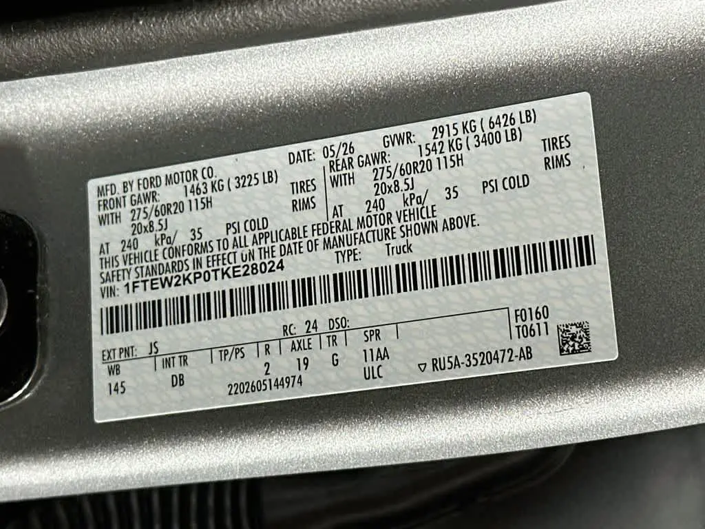 2026 Ford F-150 - $38,143