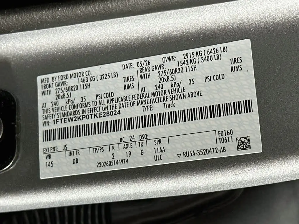 2026 Ford F-150 - $38,143