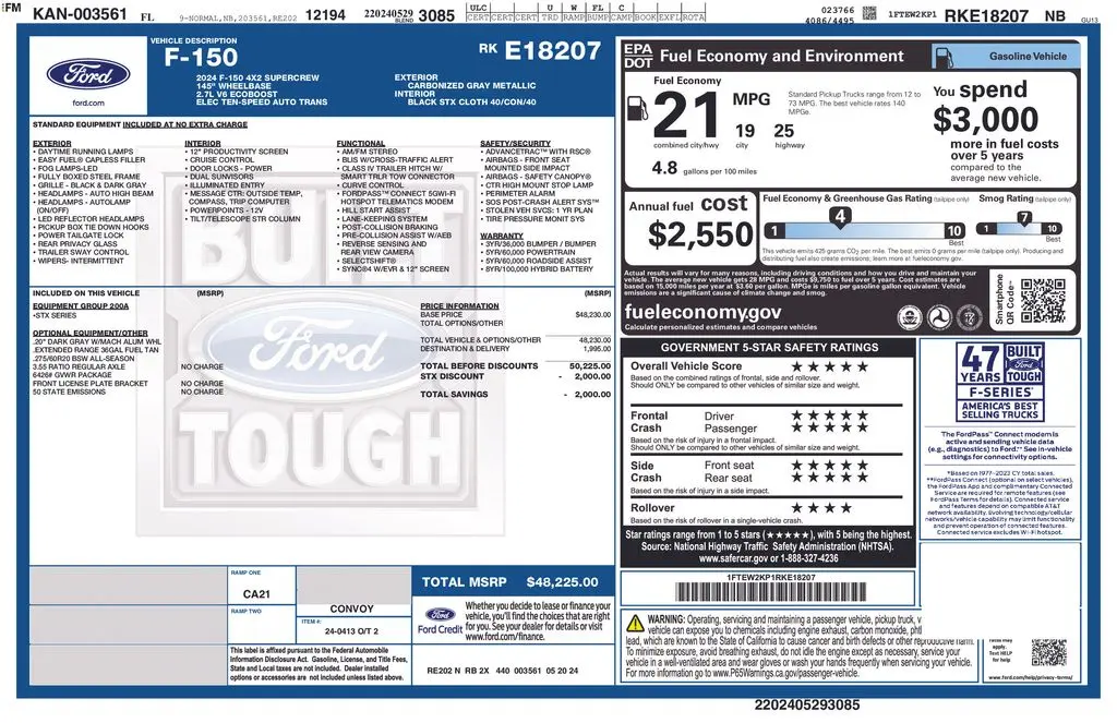 2024 Ford F-150 - $32,900