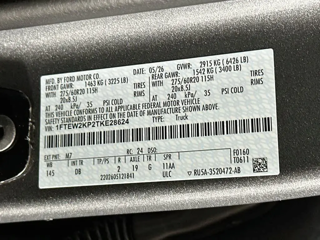 2026 Ford F-150 - $38,143