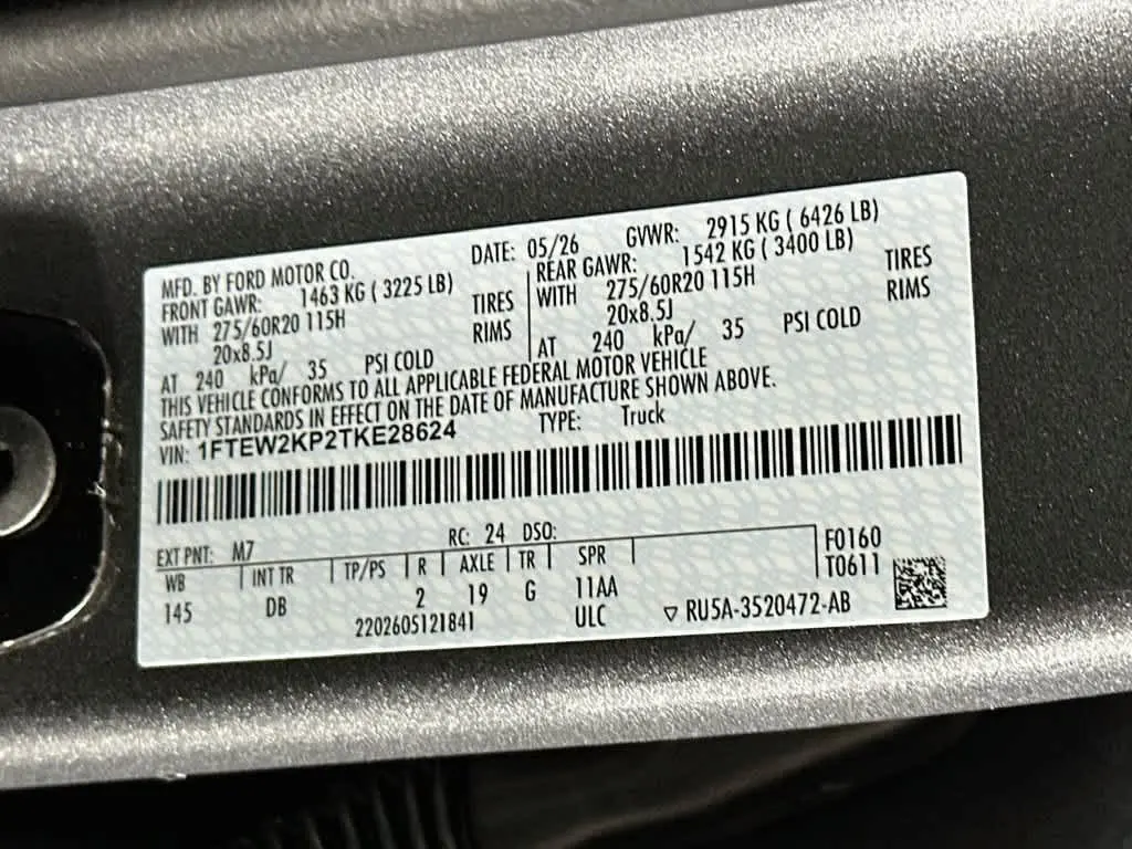 2026 Ford F-150 - $38,143