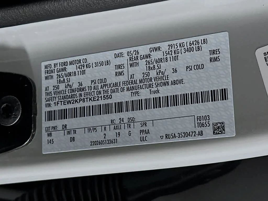 2026 Ford F-150 - $37,944