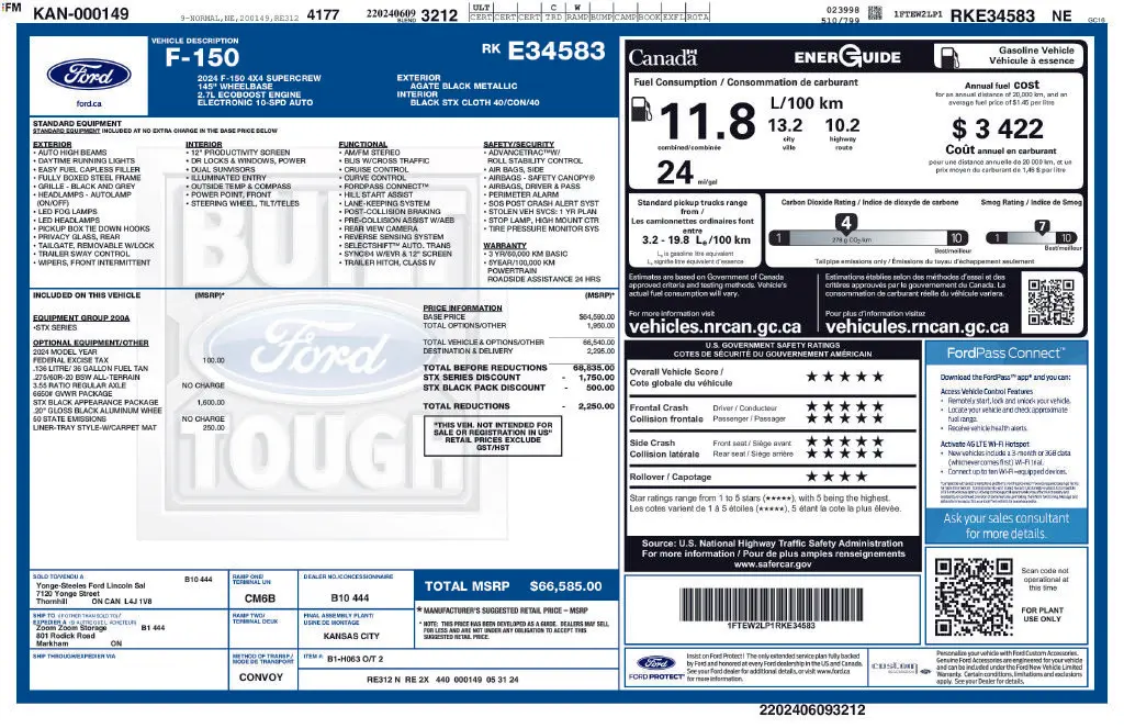2024 Ford F-150 - $38,900