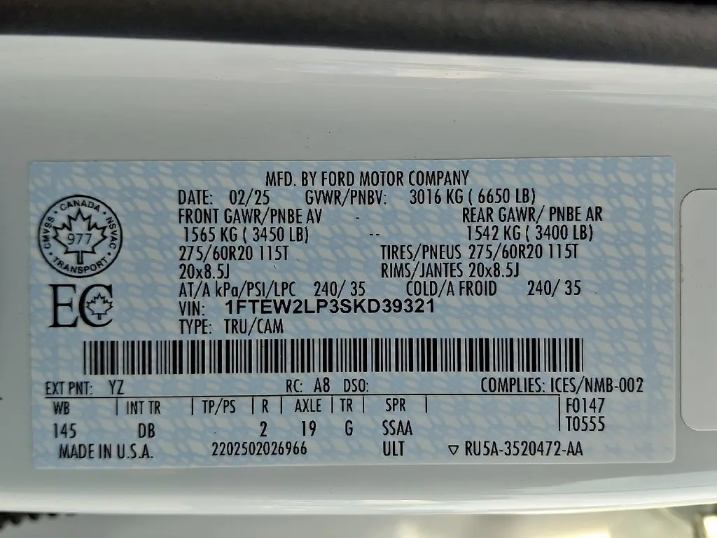2025 Ford F-150 - $38,200