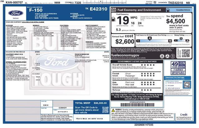 2026 Ford F-150 - $55,605