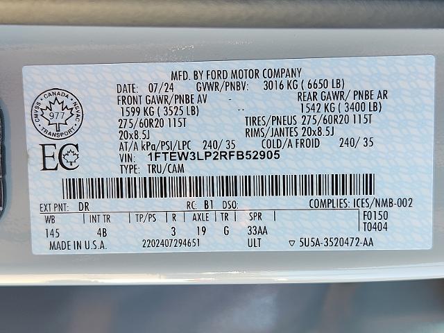 2024 Ford F-150 - $44,500