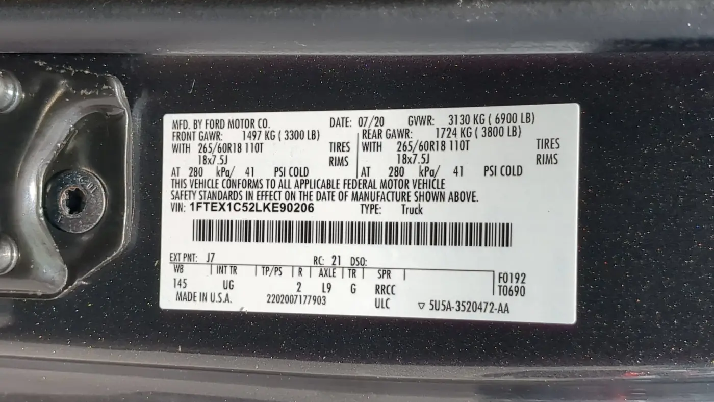 2020 Ford F-150 XL