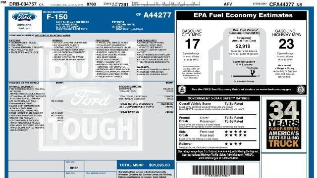 2012 Ford F-150 STX