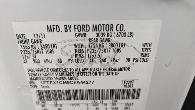 2012 Ford F-150 STX