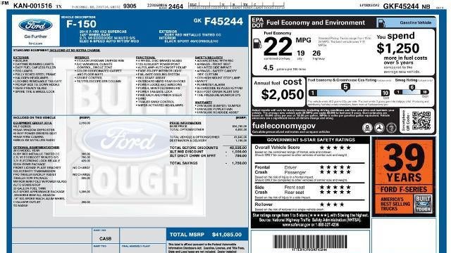 2016 Ford F-150 Lariat
