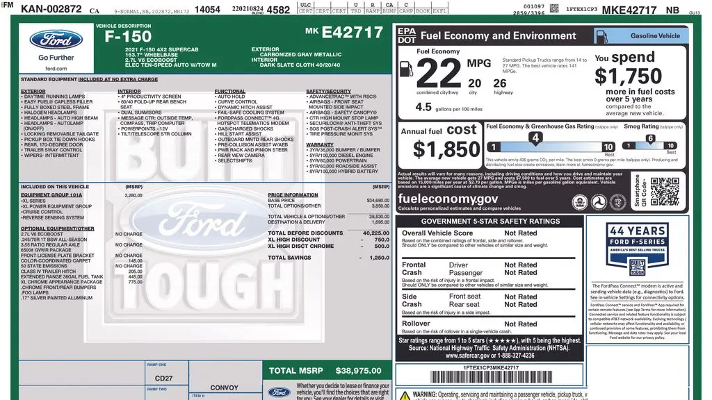 2021 Ford F-150 XL