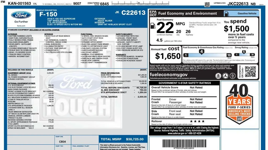 2018 Ford F-150 Lariat