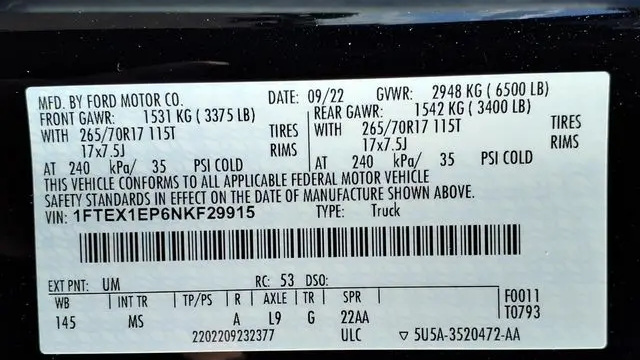 2022 Ford F-150 XL