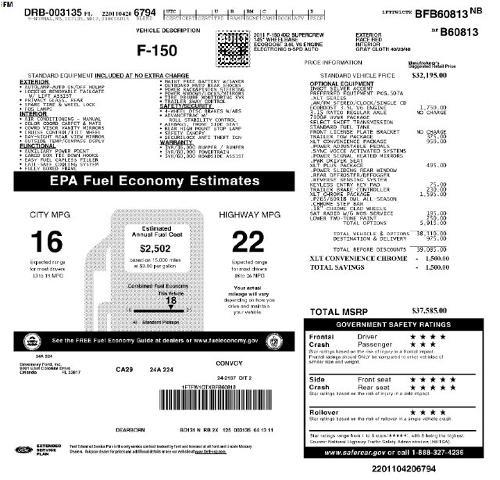 2011 Ford F-150 - $7,900