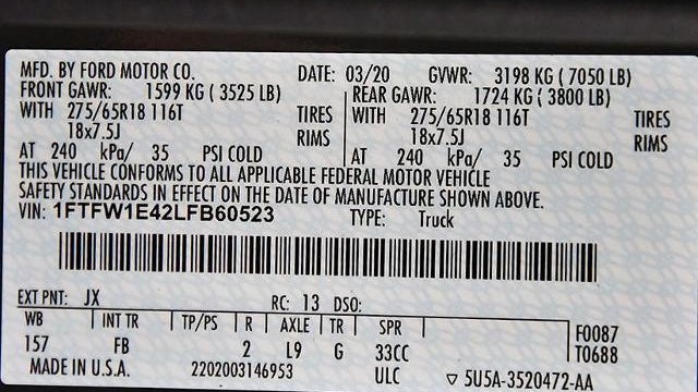 2020 Ford F-150 XL