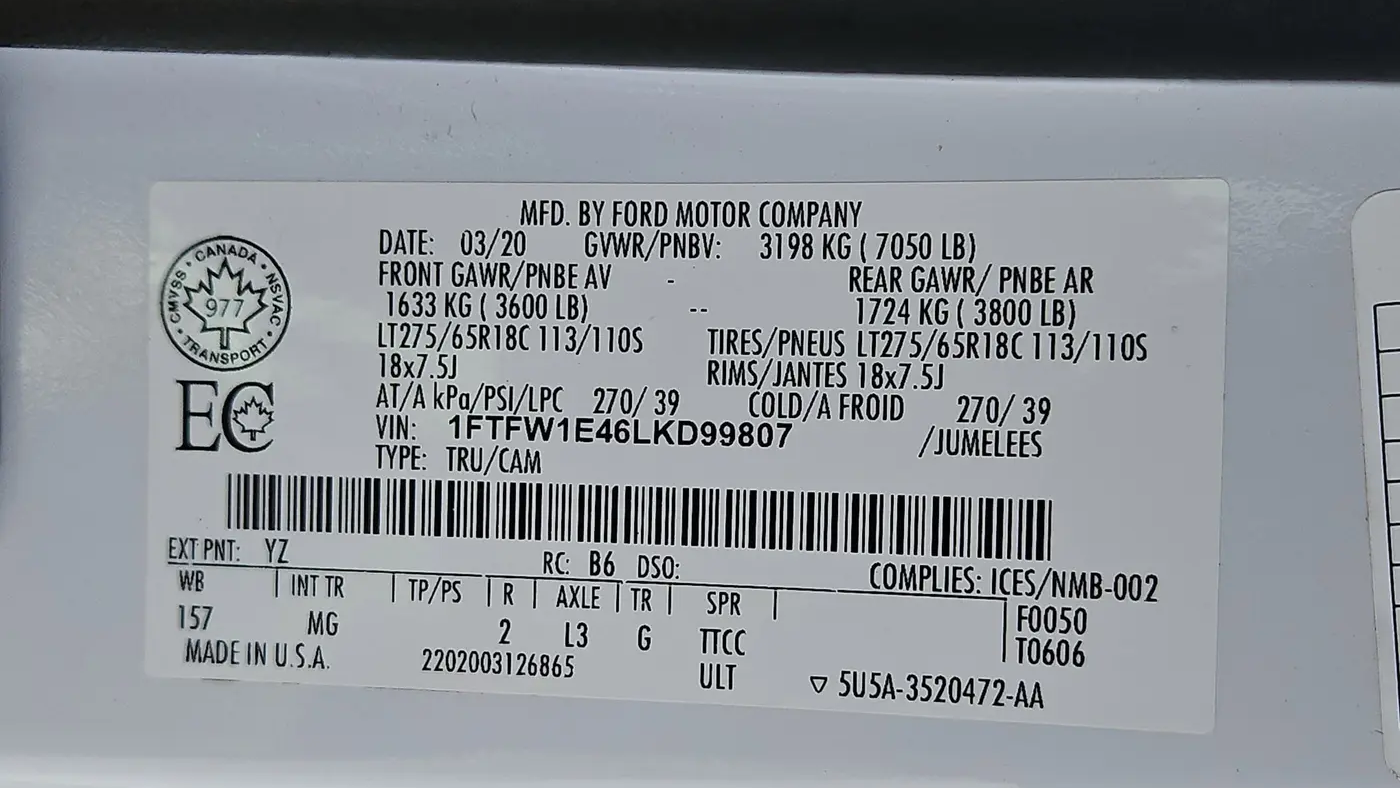 2020 Ford F-150 XL