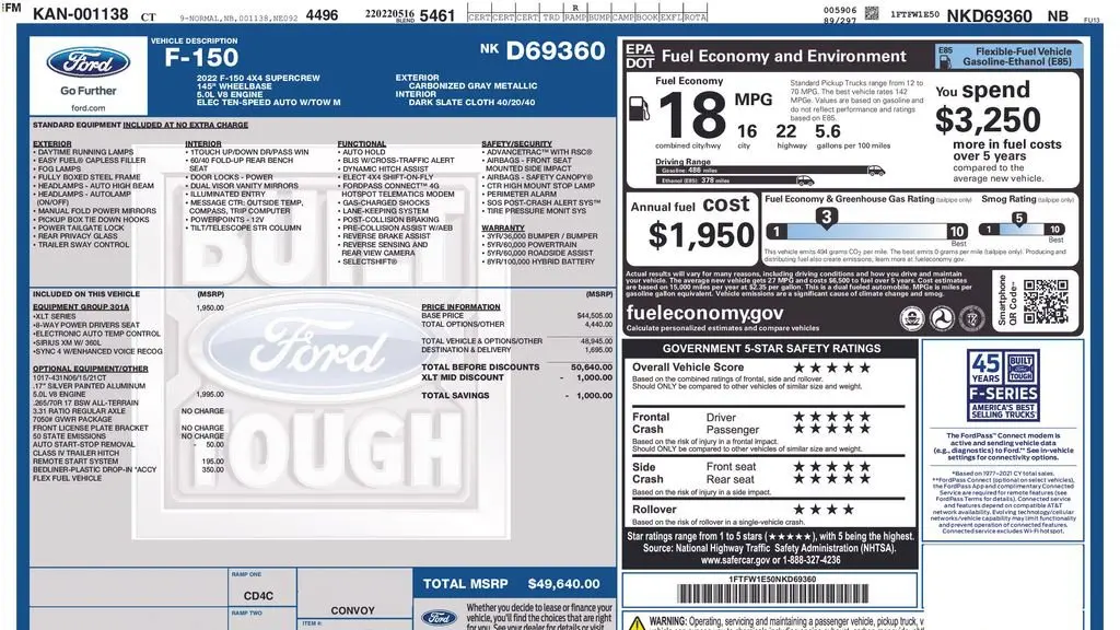 2022 Ford F-150 Lariat
