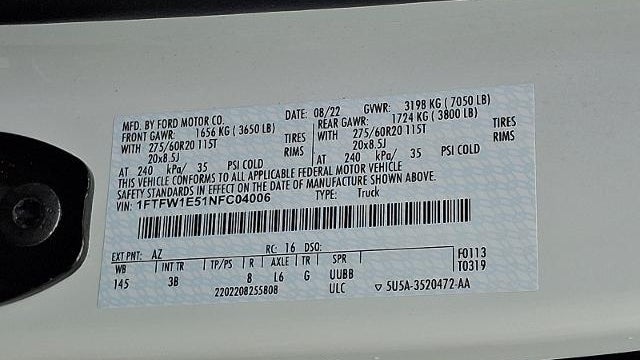 2022 Ford F-150 XL