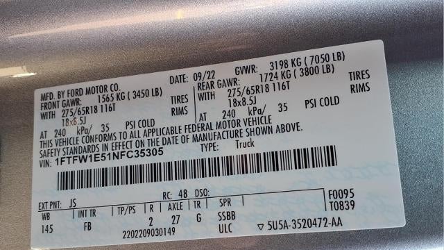 2022 Ford F-150 Lariat