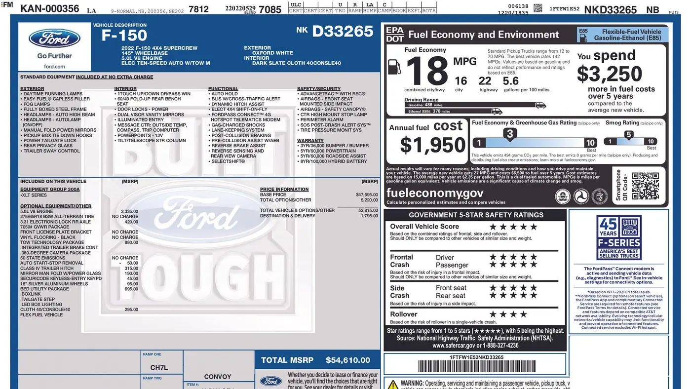2022 Ford F-150 XL