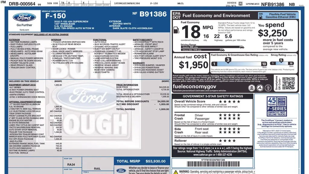 2022 Ford F-150 XL