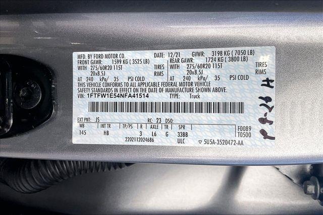 2022 Ford F-150 - $39,486