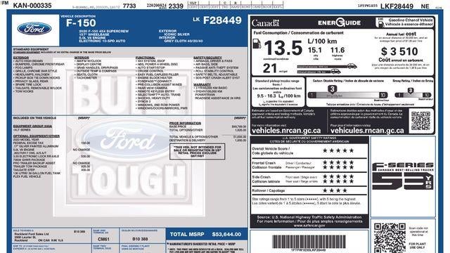 2020 Ford F-150 XL