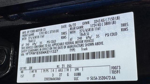 2022 Ford F-150 Platinum