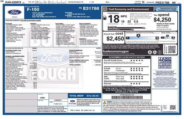 2023 Ford F-150 - $98,085