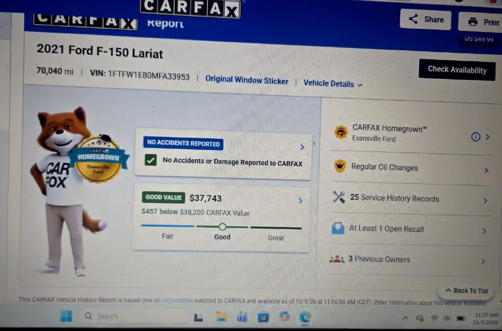 2021 Ford F-150 - $35,477