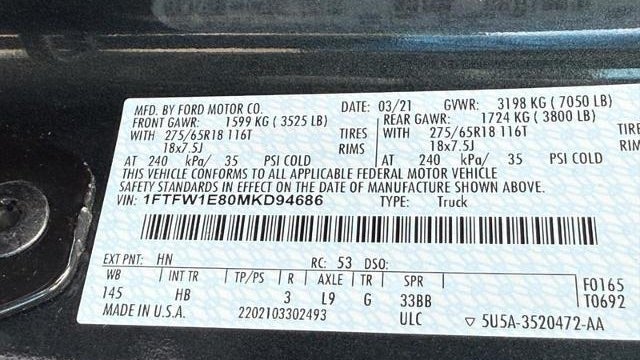 2021 Ford F-150 XL