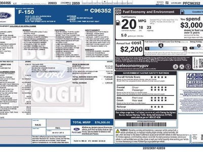 2023 Ford F-150 4X4 Lariat 4DR Supercrew 6.5 FT. SB