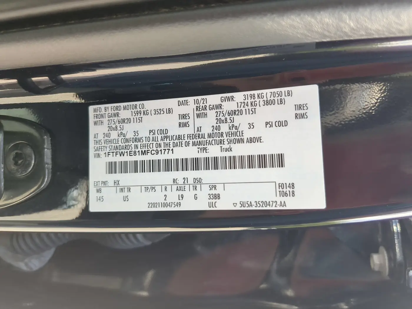 2021 Ford F-150 - $28,275